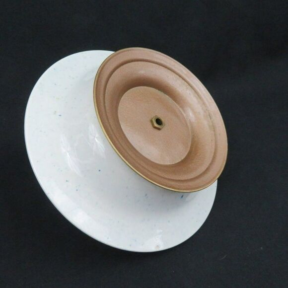 Provincial Blue Metlox Poppytrail Tidbit Serving Bowl with Handle and Pedestal - Picture 6 of 6